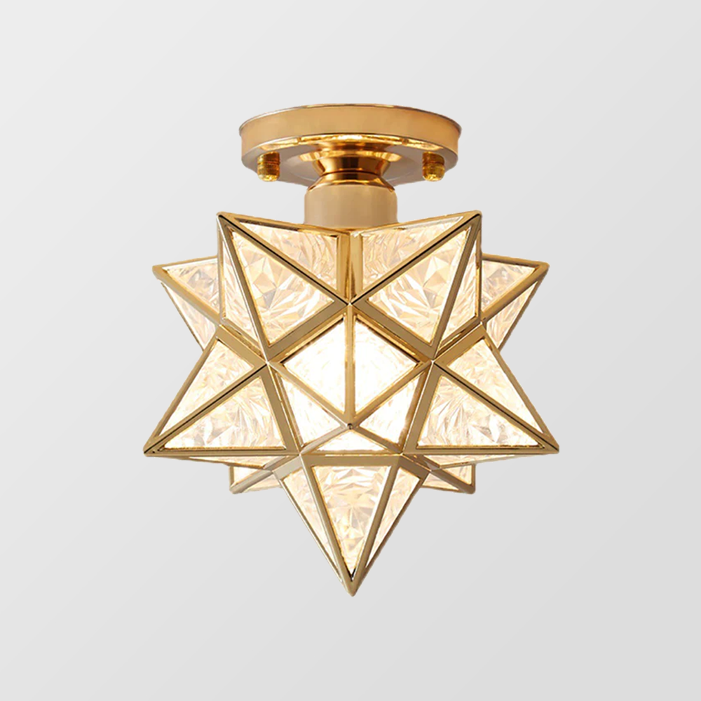 Geometric Star Ceiling Light