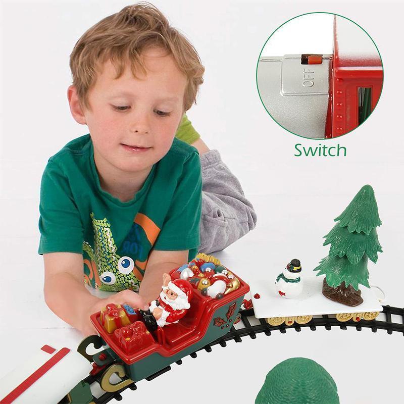 Set di trenino giocattolo per albero di Natale FestiveRail