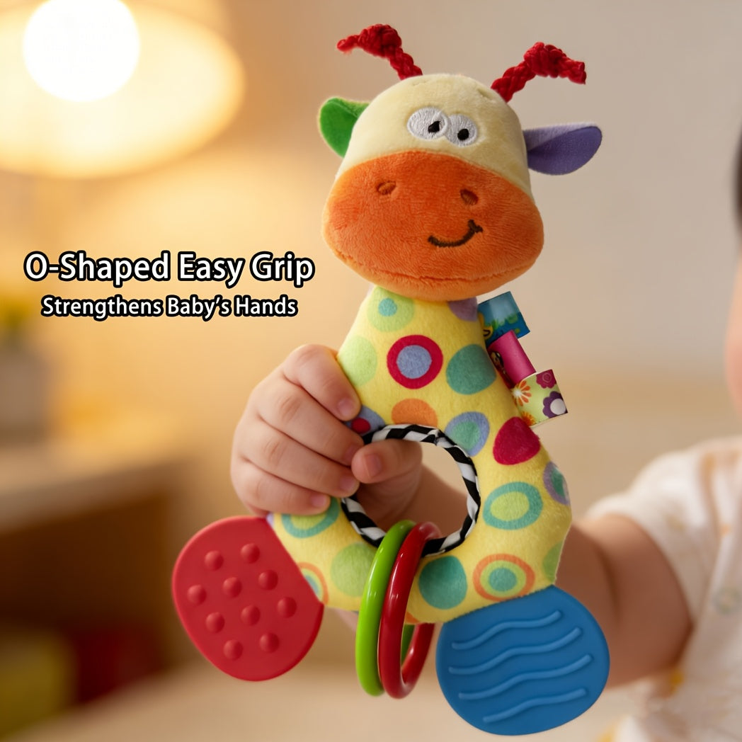 Baby Giraffe Teething Rattle Toy