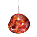 Lampada a sospensione in acrilico effetto fuso