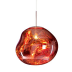 Lampada a sospensione in acrilico effetto fuso
