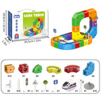 Set interattivo per costruire piste con cubi
