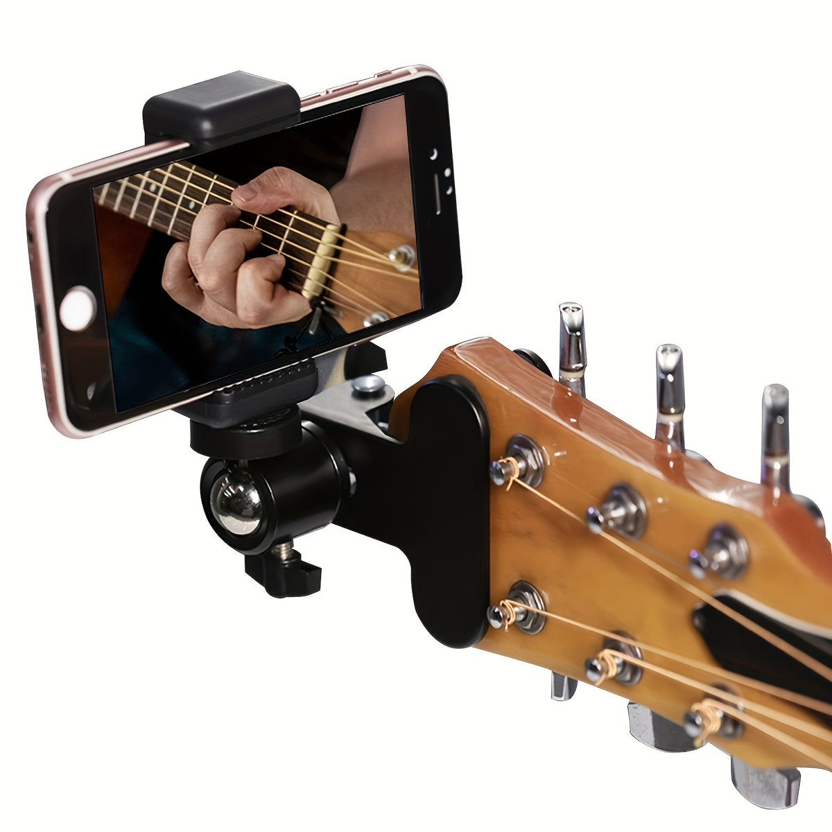 Telefonholder til guitarhoved