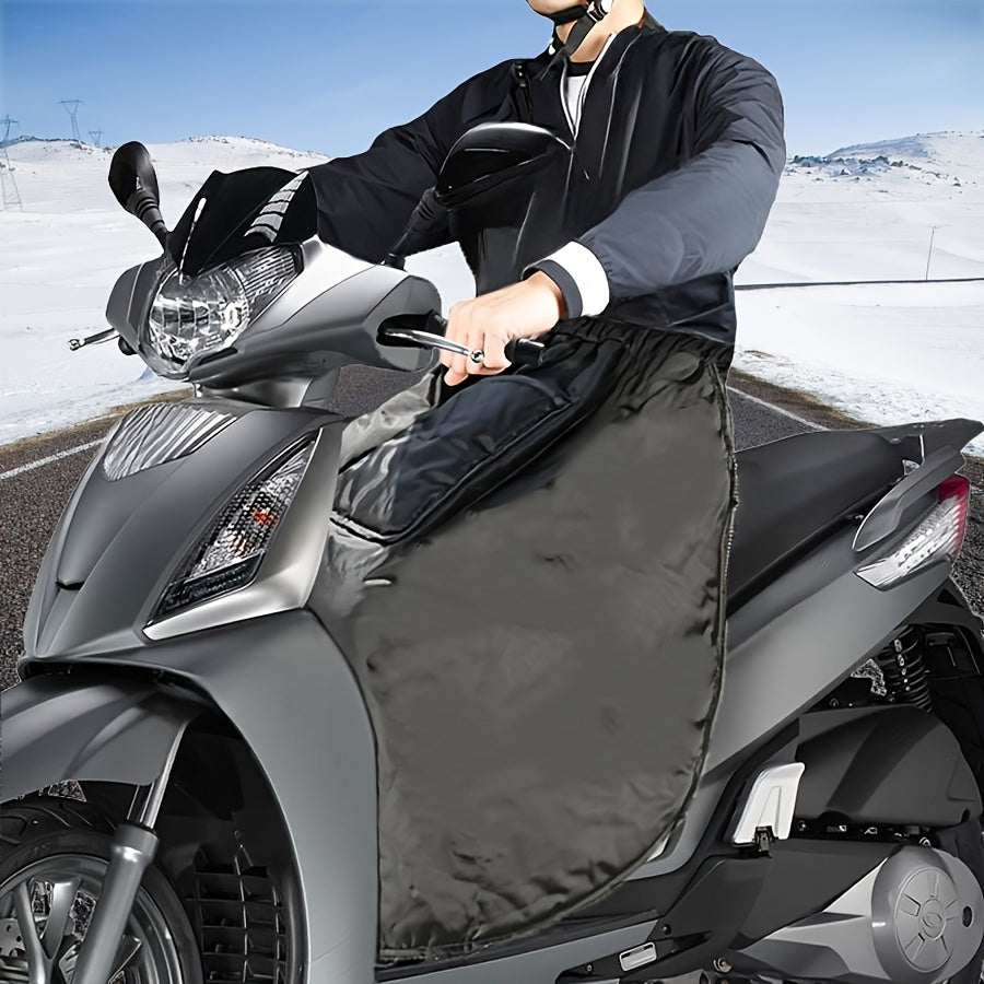 Insulated Motorcycle Leg Apron Cover for Cold Weather Riding and Wind Protection