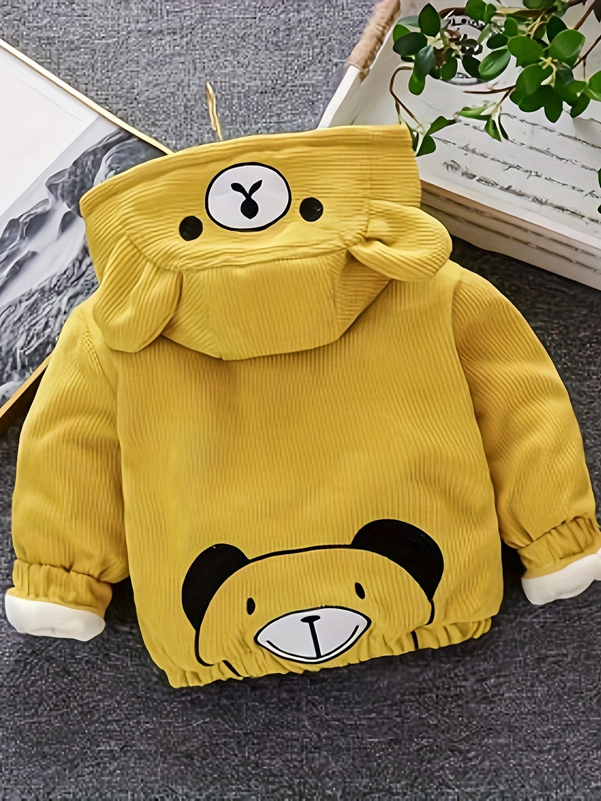 Kids Bear Hooded Padded Jacket