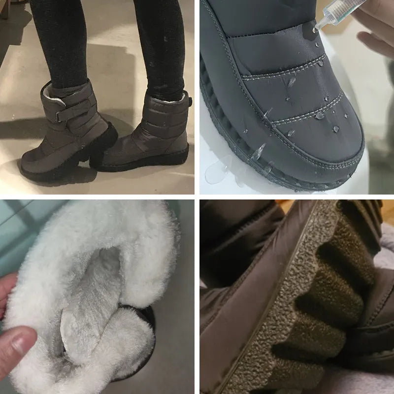 Stivaletti invernali imbottiti unisex alla caviglia
