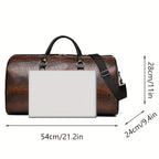 Bolsa de viaje con efecto de piel de cocodrilo
