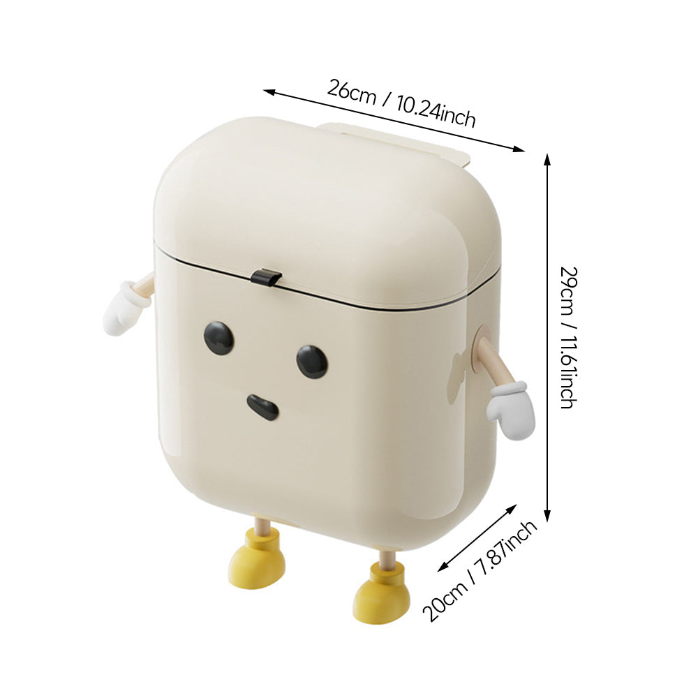 Wall-Mounted Kitchen Waste Bin with Lid