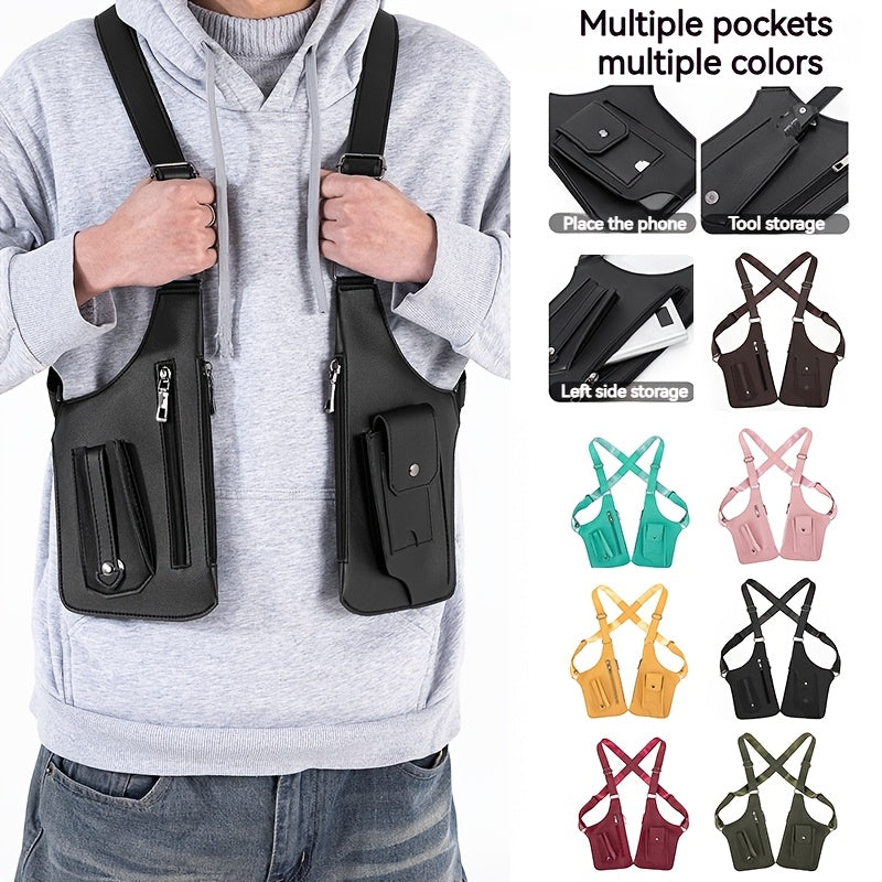 Bolso bandolera con múltiples bolsillos