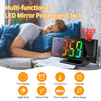 Reloj despertador digital con proyección LED
