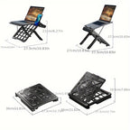 Adjustable Laptop Stand with Phone Holder