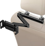 Support réglable pour tablette de siège auto avec bras pliant