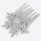 Haarkamm mit Strass-Schneeflocke