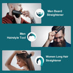 Pettine cordless riscaldato per lisciare la barba con tecnologia ionica