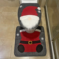 Weihnachtsmann-Toilettensitz und Badematten-Set