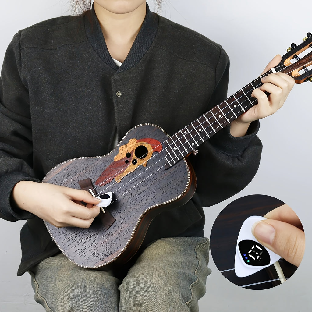 Púa afinadora digital para guitarra