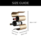 Sculptural Metal Wine Bottle Holder