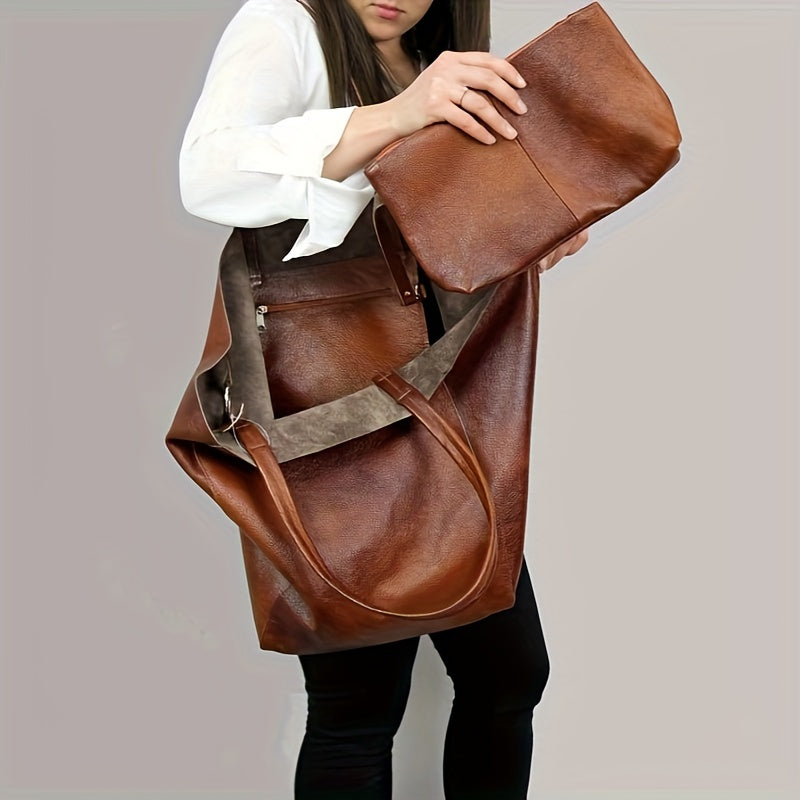 Übergroße lässige Schultertasche