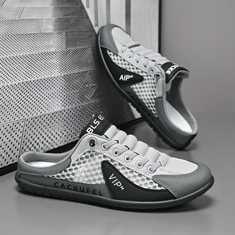 Zapatillas deportivas de malla sin cordones para hombre