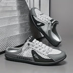 Zapatillas deportivas de malla sin cordones para hombre