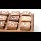 Wooden Noughts and Crosses Puzzle Game