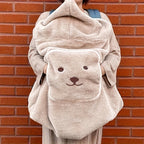 Plush Fabric Baby Carrier Cover