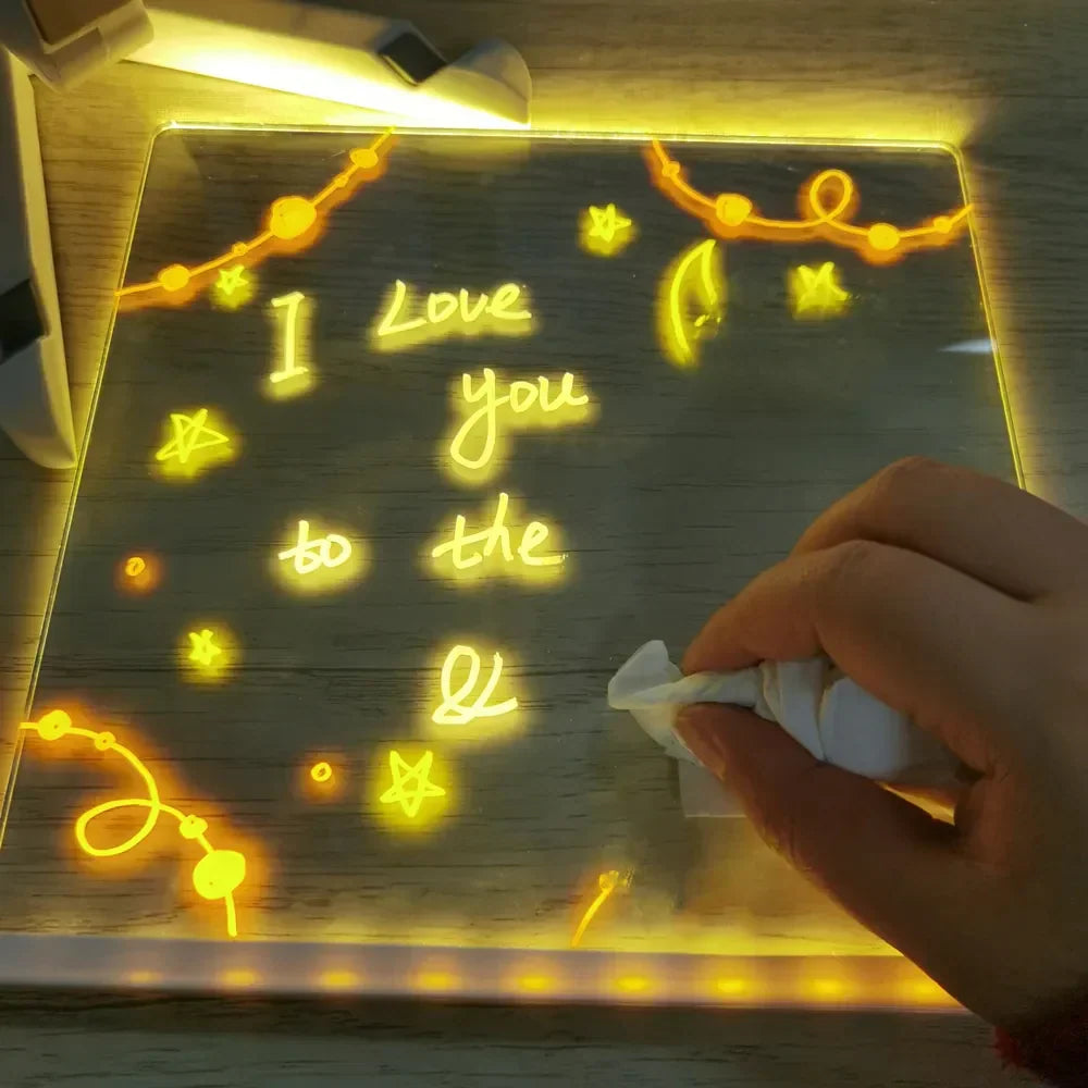 LED Glowing Drawing Board for Kids