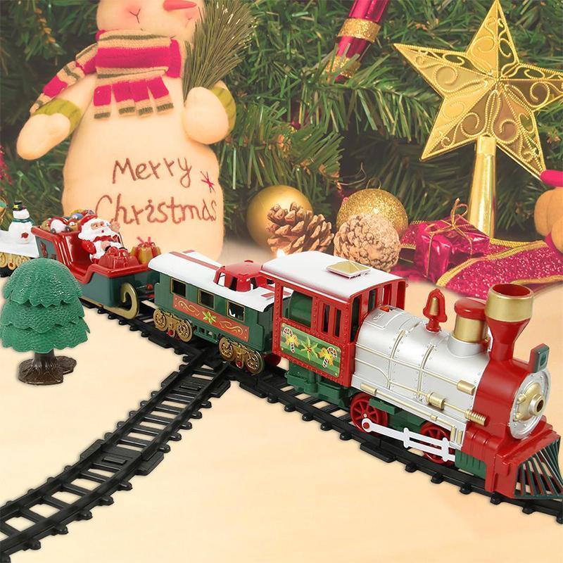 Set di trenino giocattolo per albero di Natale FestiveRail