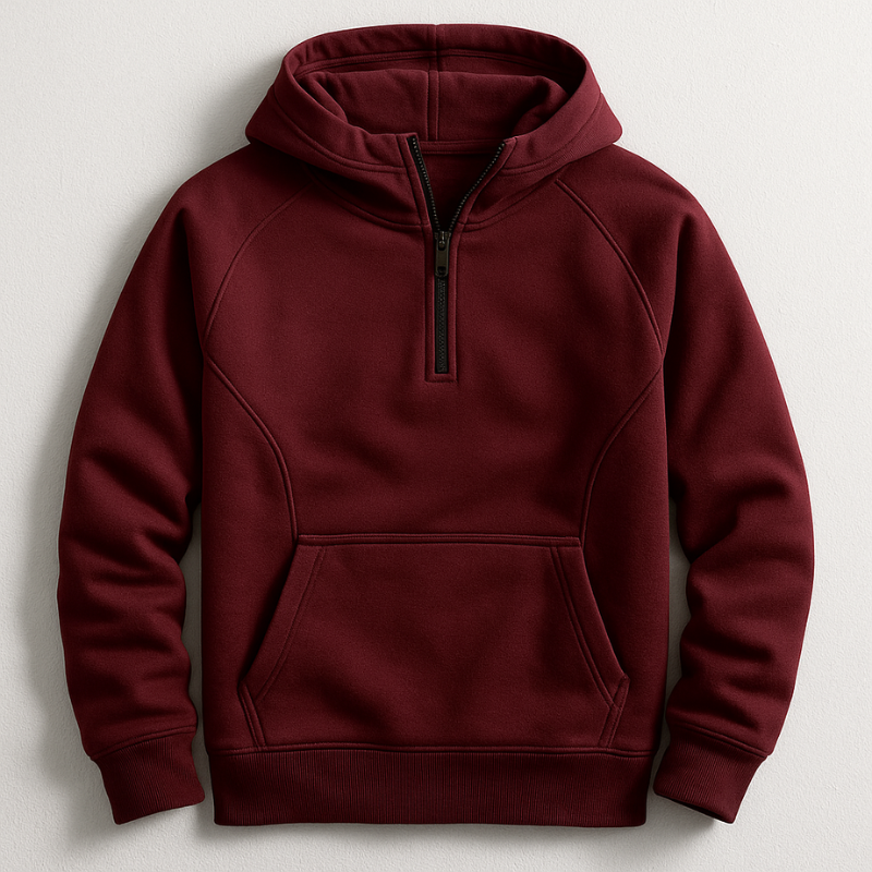 Men’s Half-Zip Hooded Sweatshirt