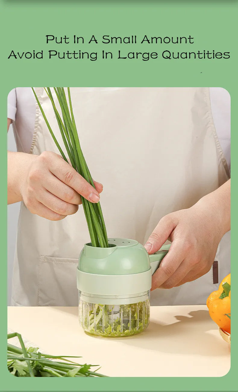 4-in-1 Cordless Electric Vegetable Chopper