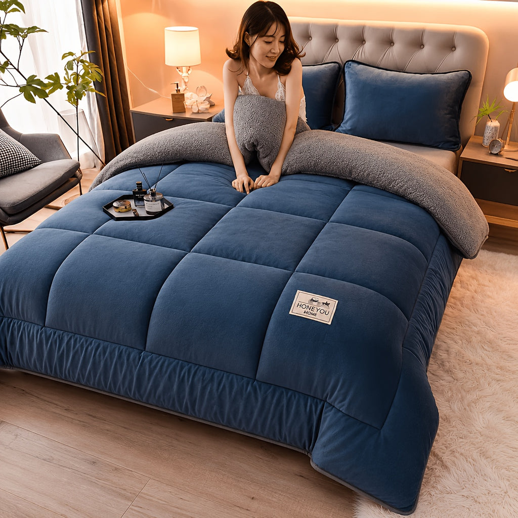 Plush Quilted Bedspread Set