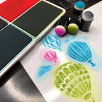 Svampestempelsæt med skumsvampe til kreative kunst- og hobbyprojekter