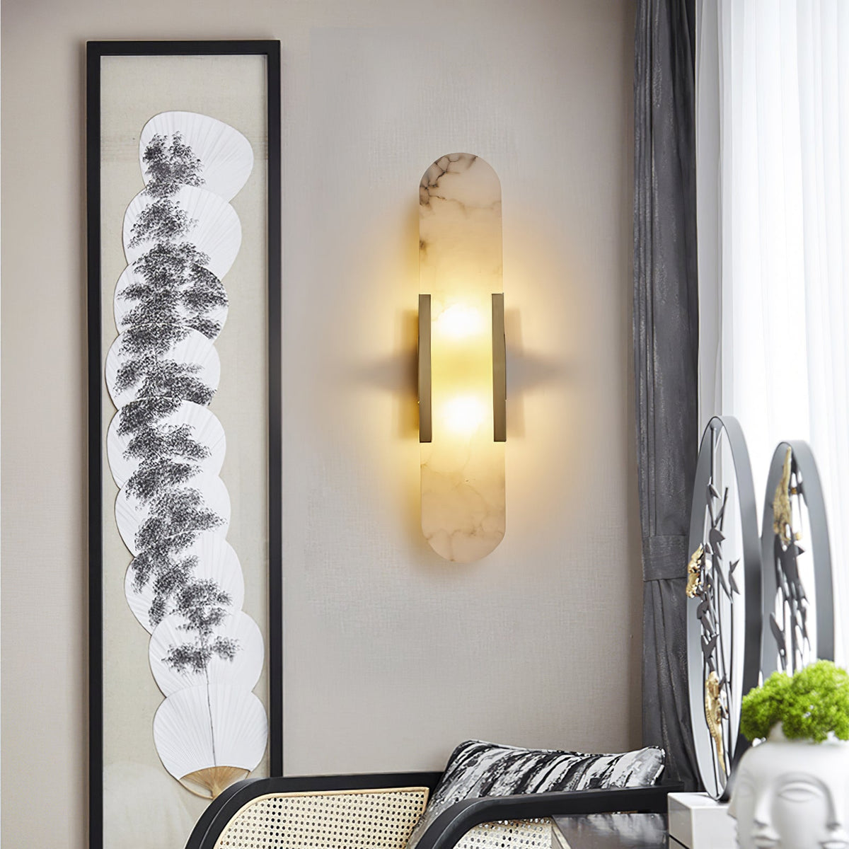 Marble Effect LED Wall Light
