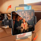 Support réglable pour tablette de siège auto avec bras pliant