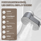 Tragbares Reisebügeleisen mit Dampf, 1200W, Digitalanzeige, 6 Modi und AU-Stecker