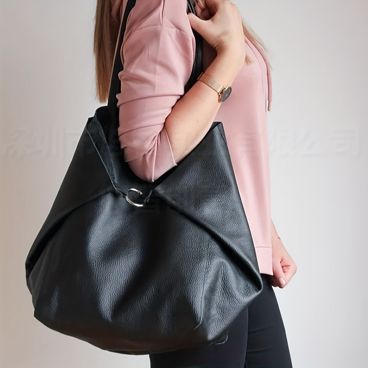 Übergroße lässige Schultertasche