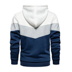 Sweat à capuche à enfiler pour homme, à couleurs contrastées