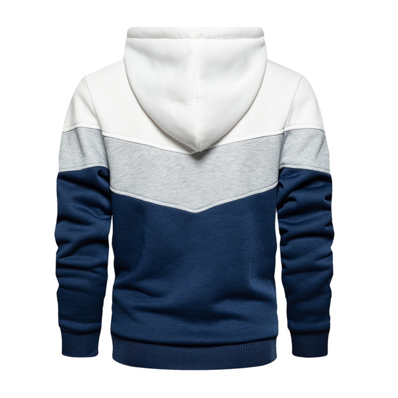 Men's Colour Block Pullover Hoodie