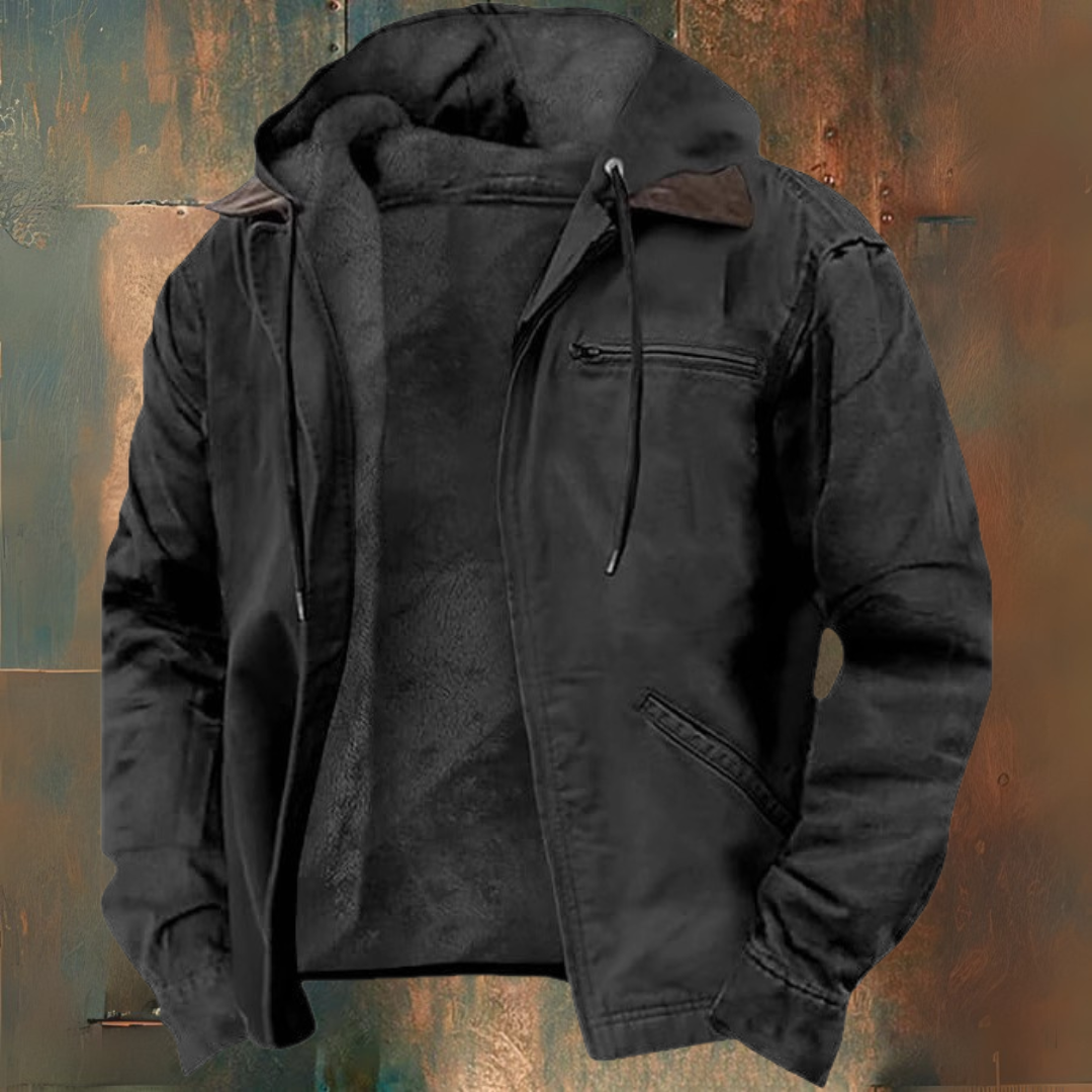 Men's Hooded Fleece-Lined Jacket