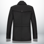 Men’s Layered Stand Collar Coat