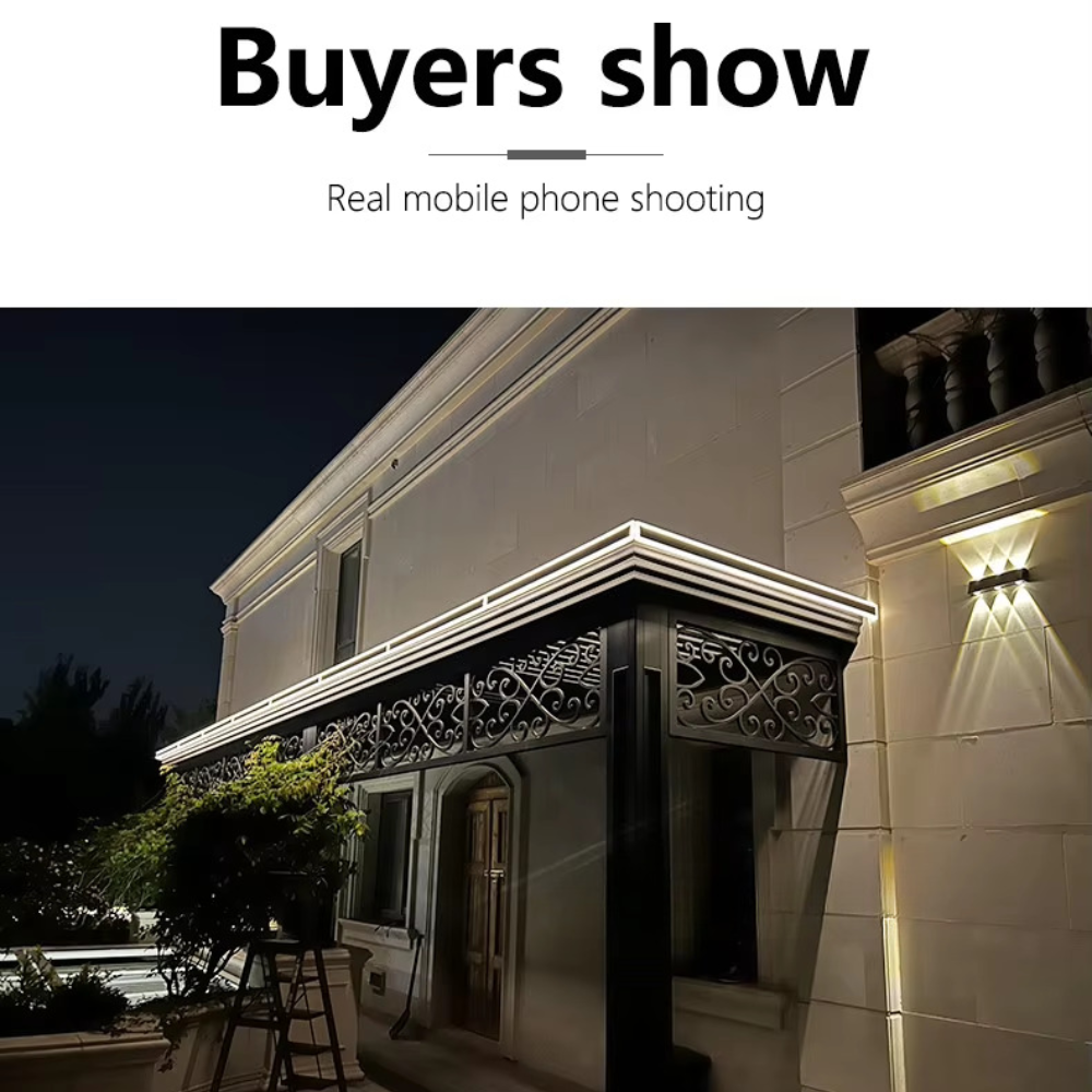 Lampada da parete lineare architettonica a LED con protezione dagli agenti atmosferici IP65