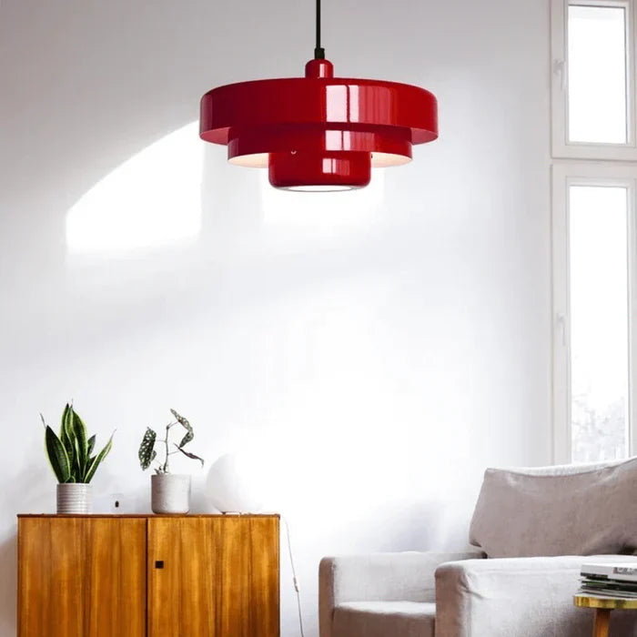 Lampada a sospensione LED moderna a strati per soffitto