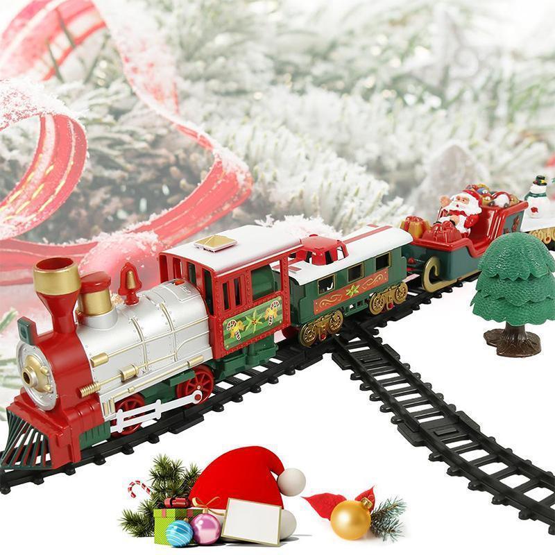 Set di trenino giocattolo per albero di Natale FestiveRail