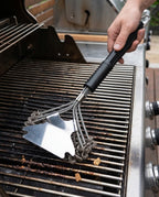 BBQ-Grillbürste aus Edelstahl mit langem Griff