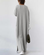Women's Relaxed V-Neck Maxi Dress
