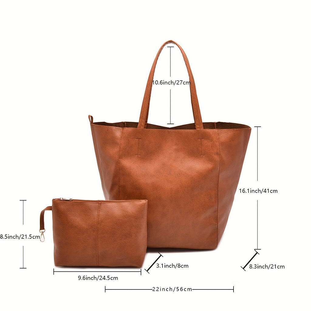 Übergroße lässige Schultertasche
