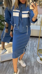 Women’s Contrast Detail Dress Set