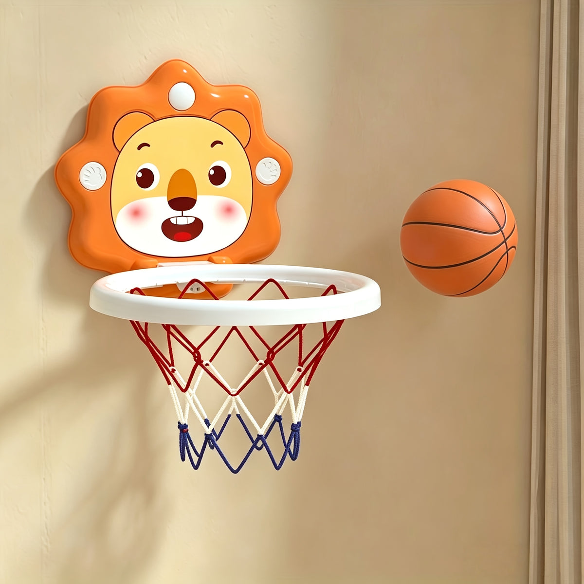 Basketkorg för barn att montera på väggen