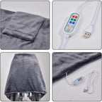 Scialle avvolgente in morbido pile con chiusura a bottone e tasche integrate