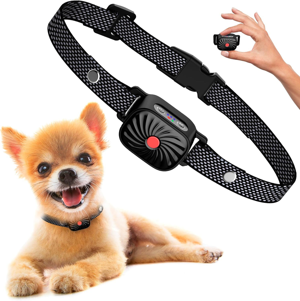 Small Dog Anti-Bark Collar with Sound and Vibration Modes